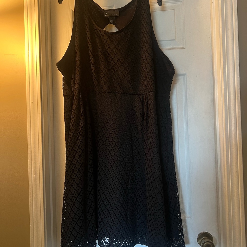Lane Bryant Elegant Black Lace Dress size 24